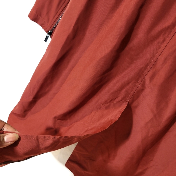 Badgley Mischka Dakota Water Repellent Anorak in Rust Red - Picture 5 of 8